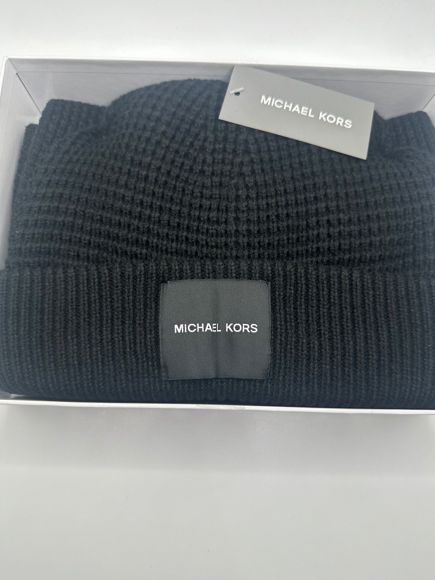 Michael Kors Schal+Mütze Schwarz
