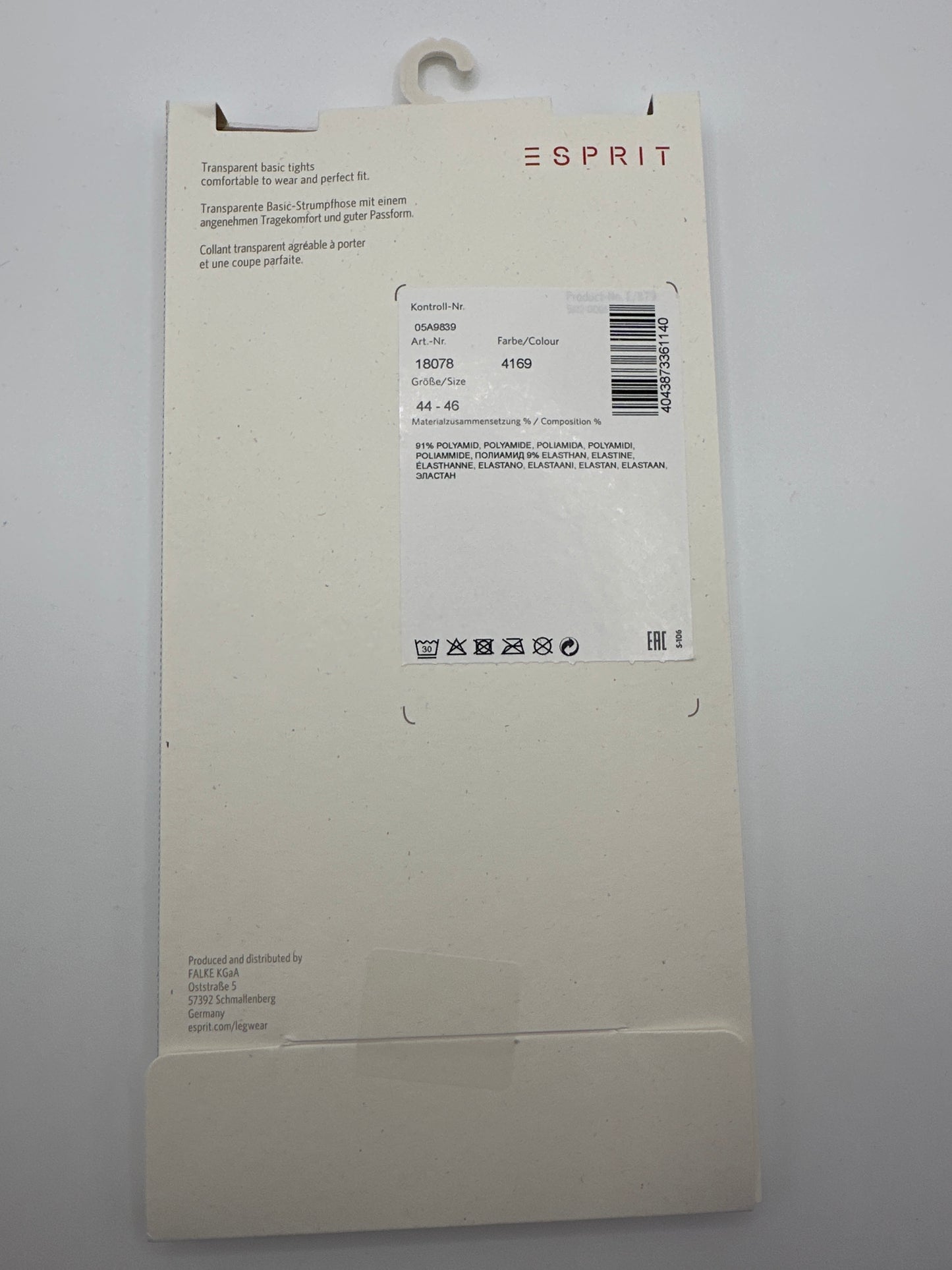 Esprit Basic Strumpfhose 20 Den 44-46