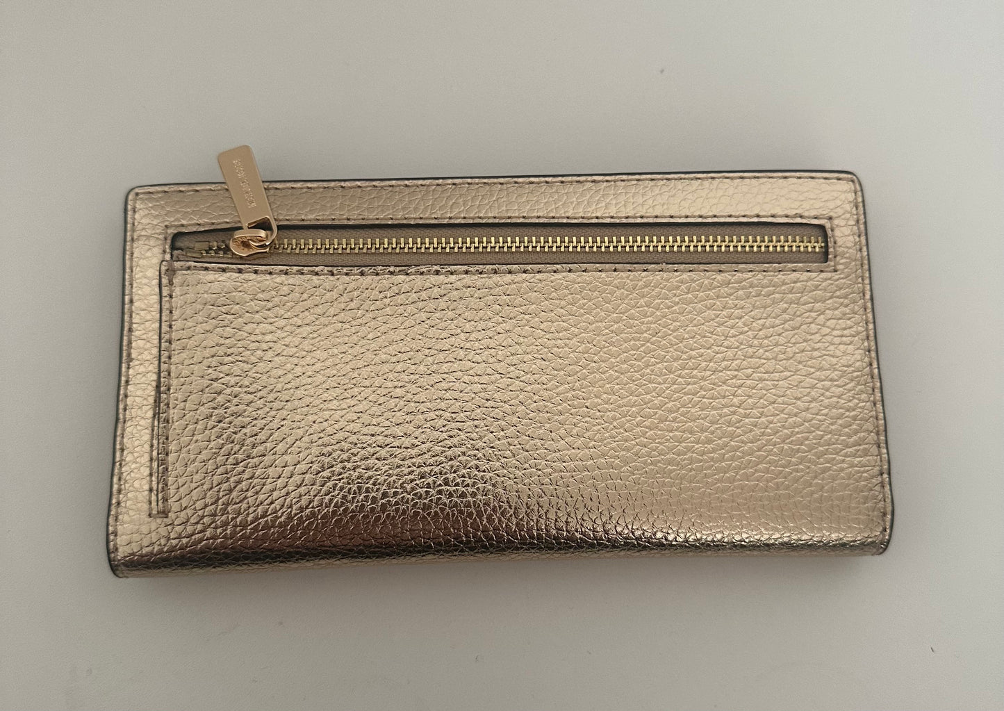 Michael Kors Leder Portmonee in Pale Gold