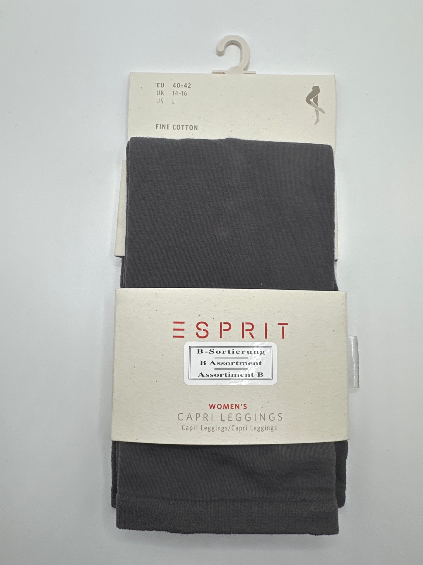 Esprit Capri Leggings feine Baumwolle grau 40-42