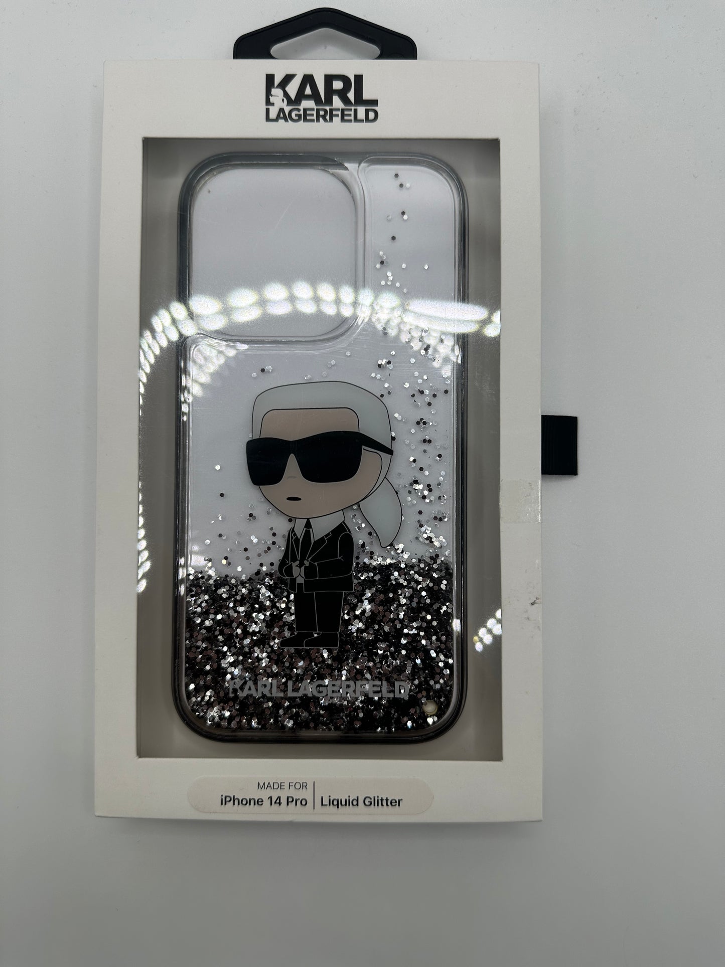 Karl Lagerfeld Handyhülle iPhone 14 Pro (liquid Glitter)