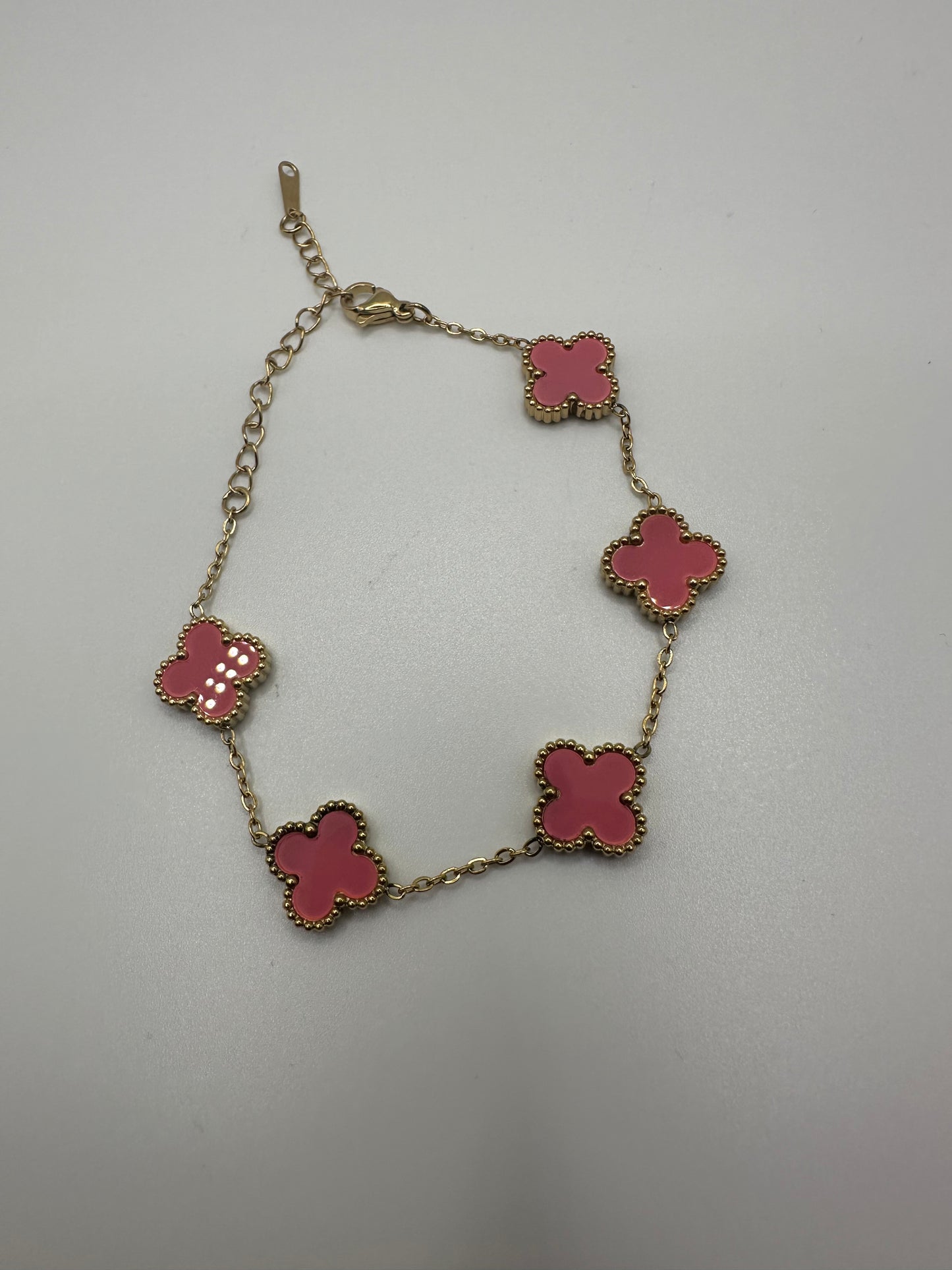 „Ela“ Edelstahl Armband Gold/Rosa