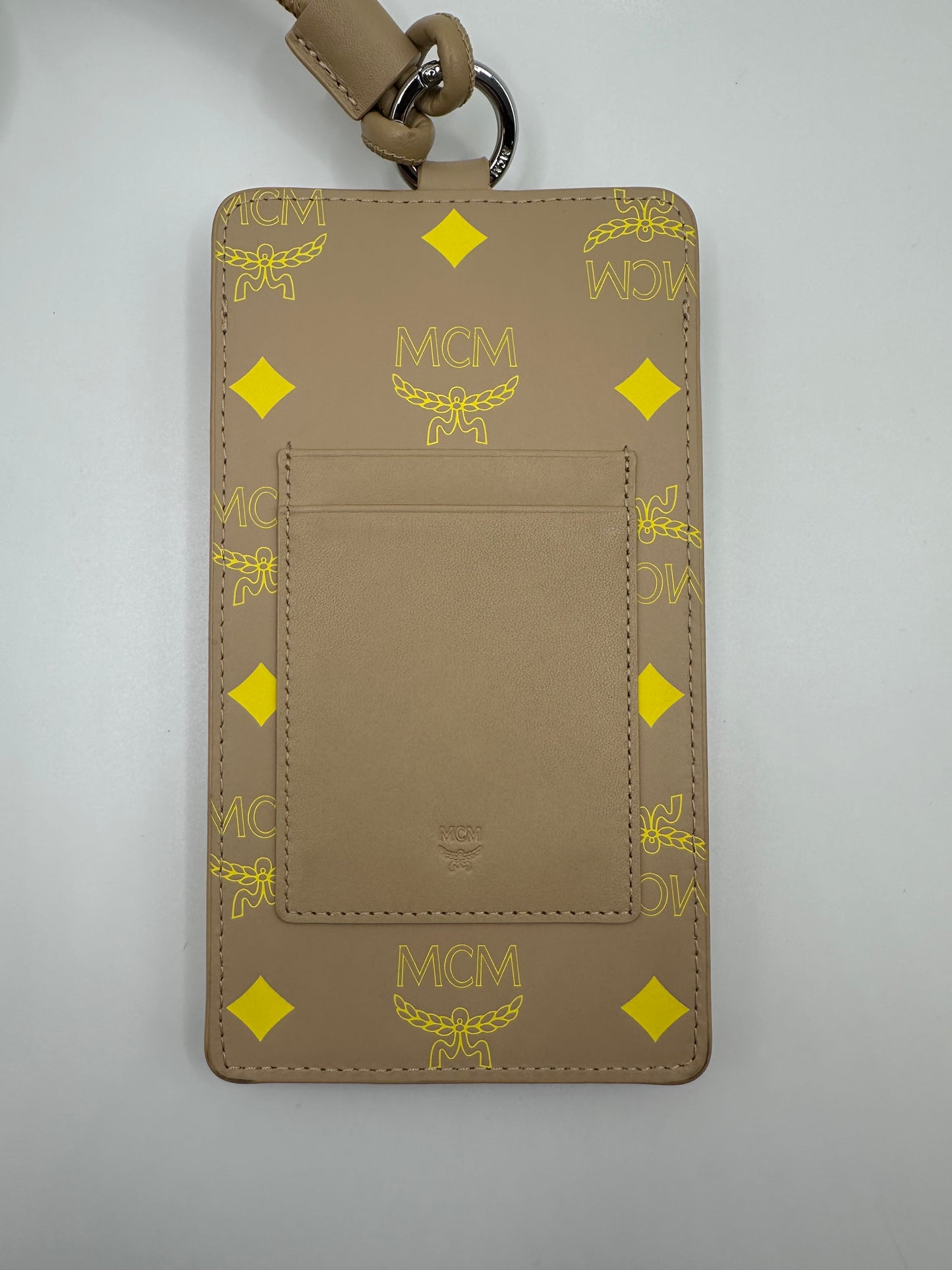 MCM Leder Handytasche (Max. iPhone Pro / 15 cm)