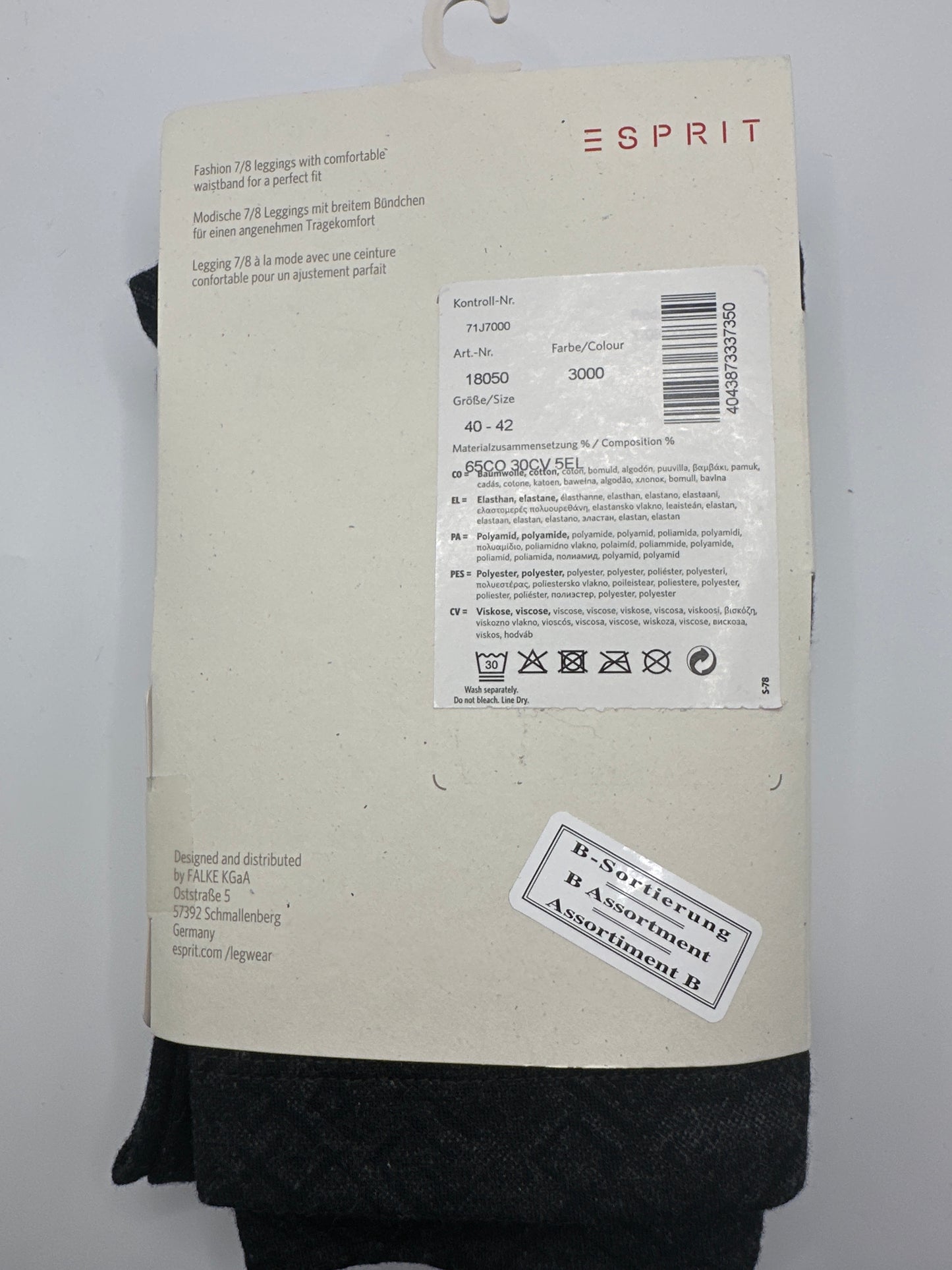 Esprit 7/8 Leggings mit breitem Bündchen 40-42