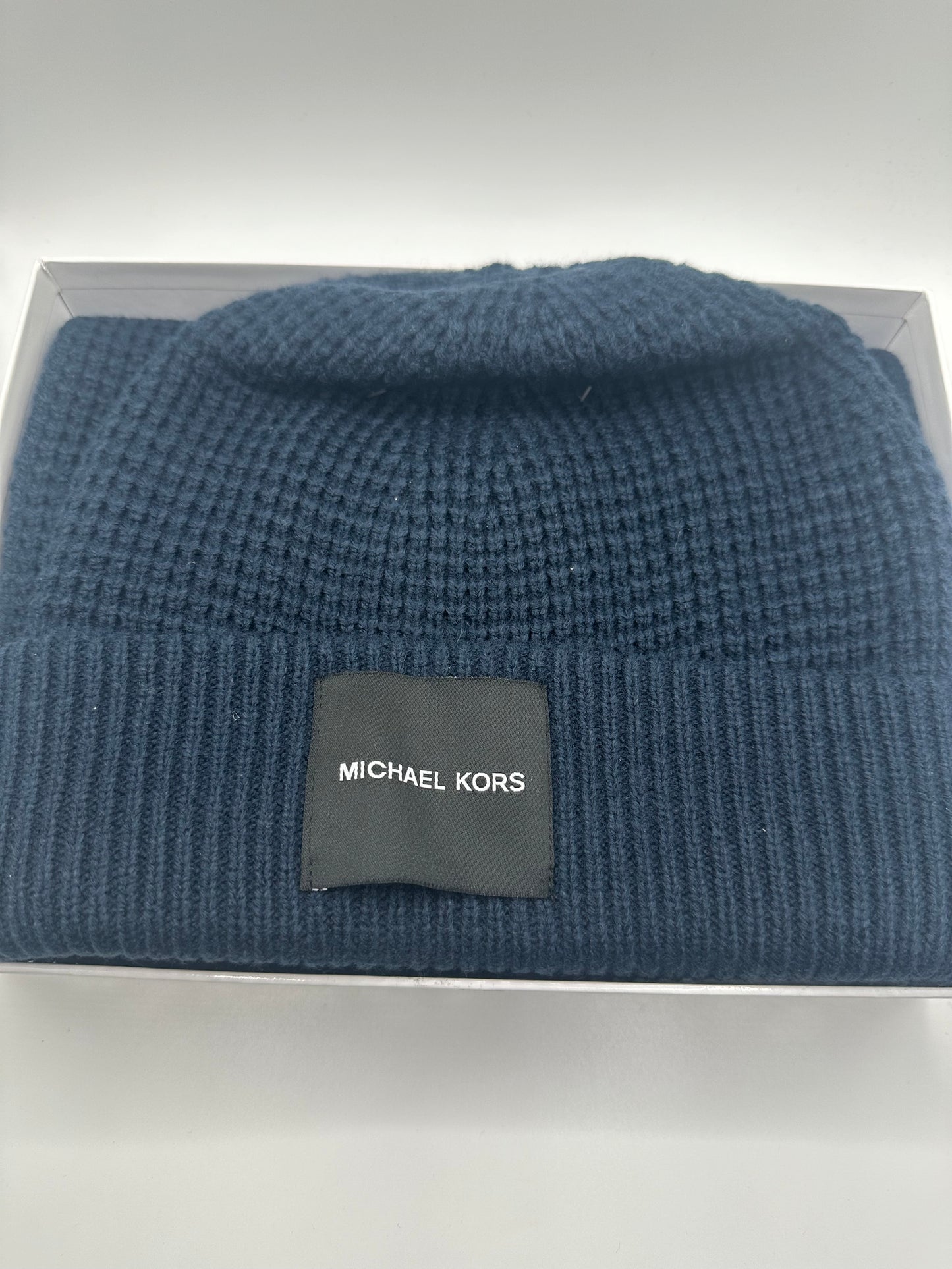 Michael Kors Schal+Mütze Navy
