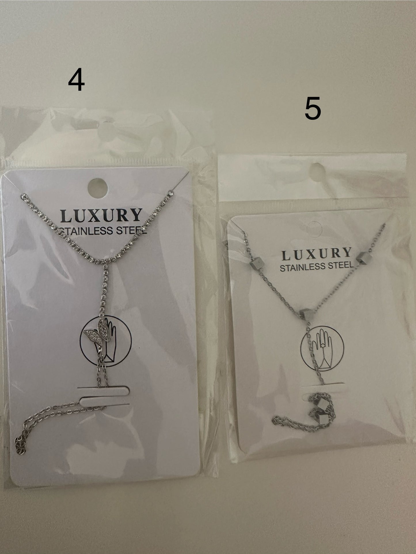 Handkette Edelstahl Silber
