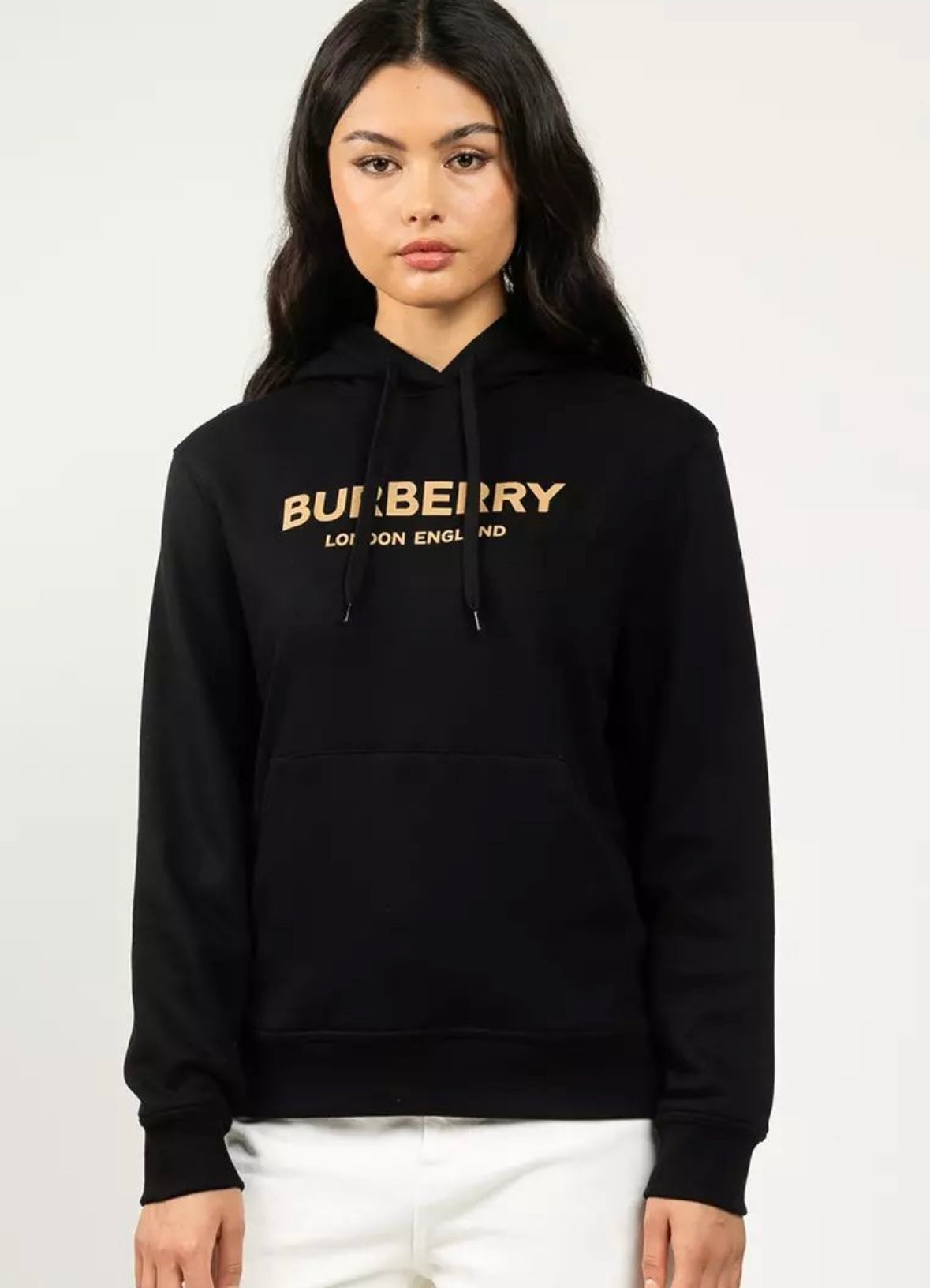 Burberry Kapuzenpullover Damen L schwarz