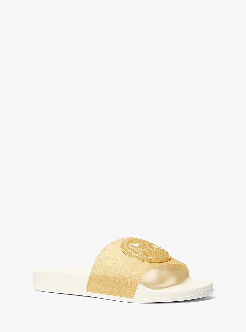 Michael Kors Glitzerverzierte PVC-Pantolette
