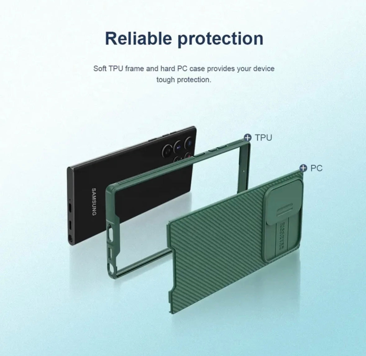 Nillkin - CamShield Hülle Samsung Galaxy S22 Ultra Schwarz