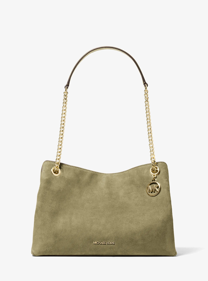 Michael Kors Wildleder Schultertasche „Christina“
