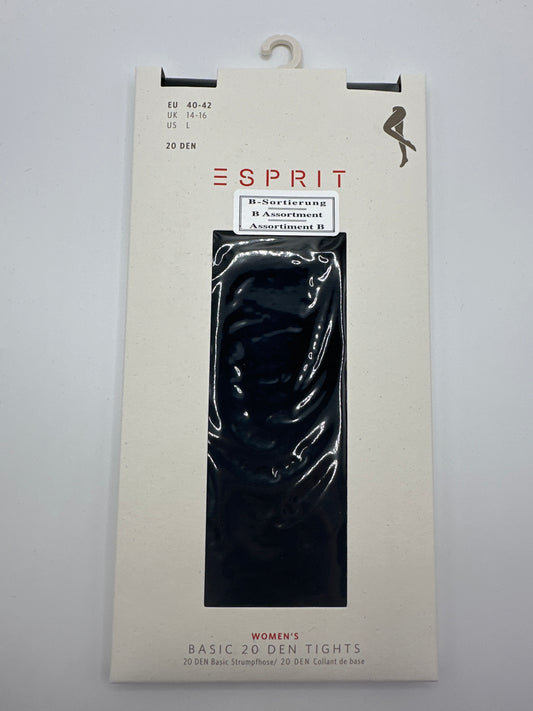 Esprit Basic Strumpfhose 20 Den 40-42 schwarz