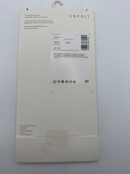 Esprit Basic Strumpfhose 20 Den 44-46 schwarz