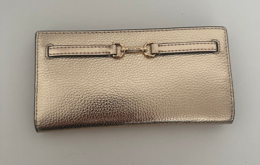 Michael Kors Leder Portmonee in Pale Gold