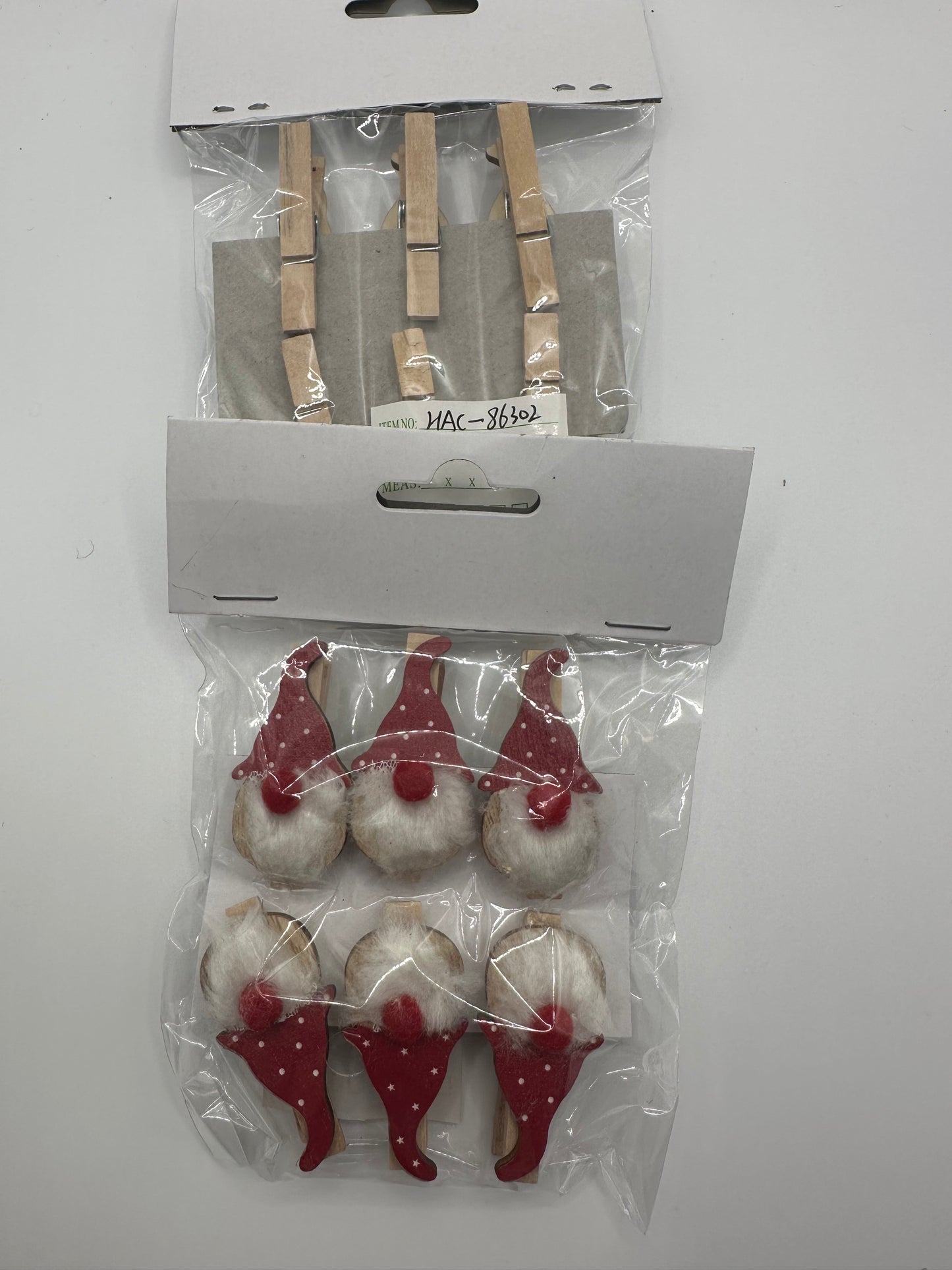 Weihnachtsmann Klammern 6er Set