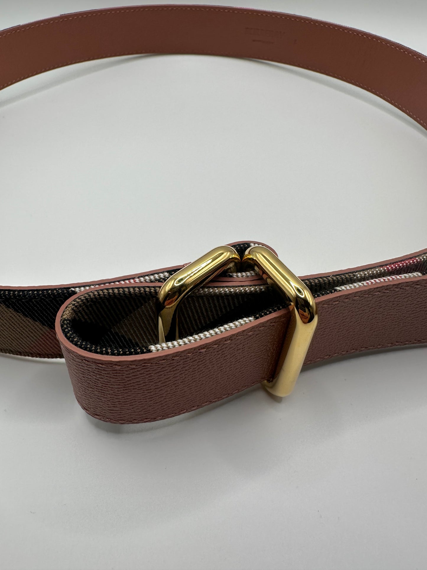 Burberry Wendegürtel L (127 cm) in altrosa