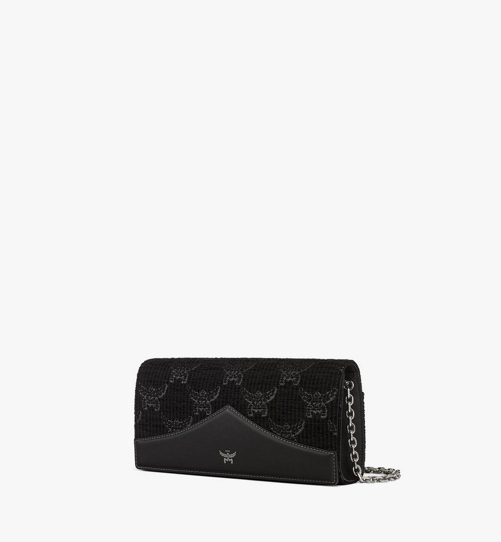 MCM Diamant Clutch aus Lauretos Lurex-Jaquard