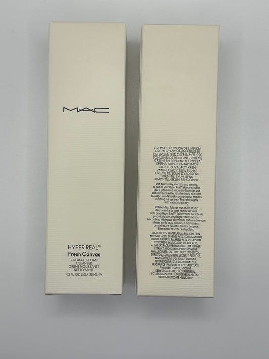 MAC Hyper Real Fresh Canvas Cream-to-foam Cleanser 125 gr