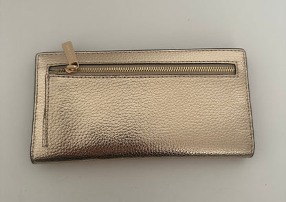 Michael Kors Leder Portmonee in Pale Gold