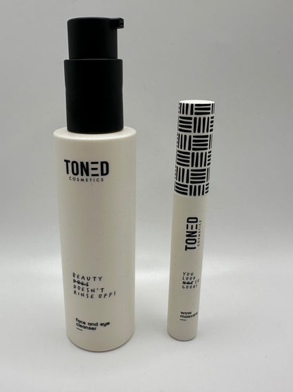 TONED Cosmetics Set - Wow Mascara u. Gesichts-und Augen-Make-up-Entferner