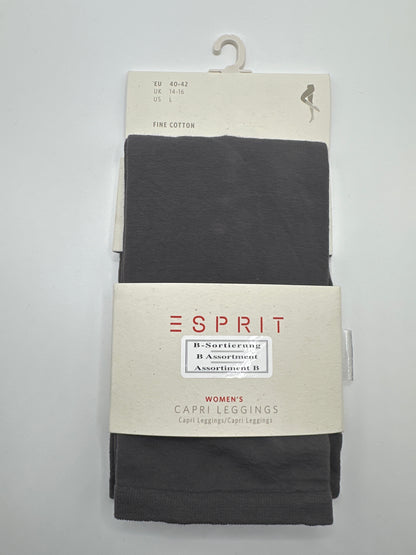 Esprit Capri Leggings feine Baumwolle grau 40-42