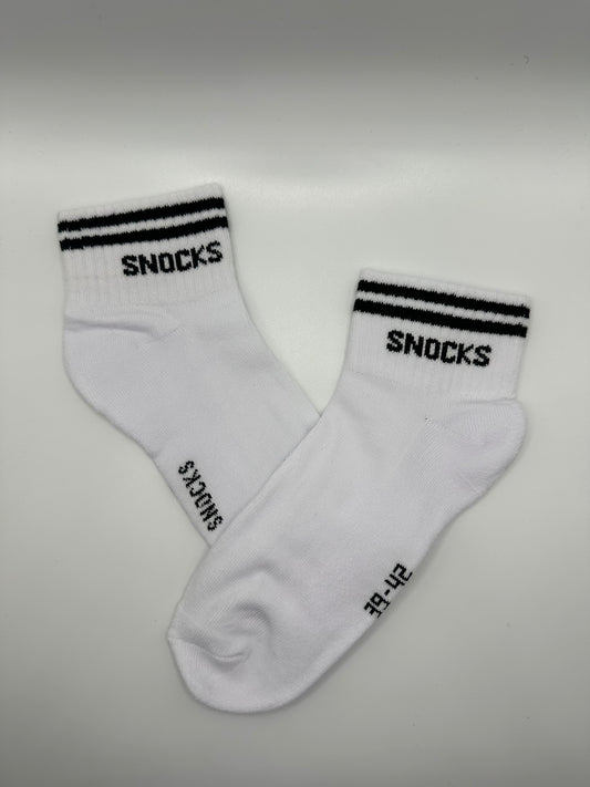 Snocks Retro Ankle Socks weiß Gr 39-42, 4er Set