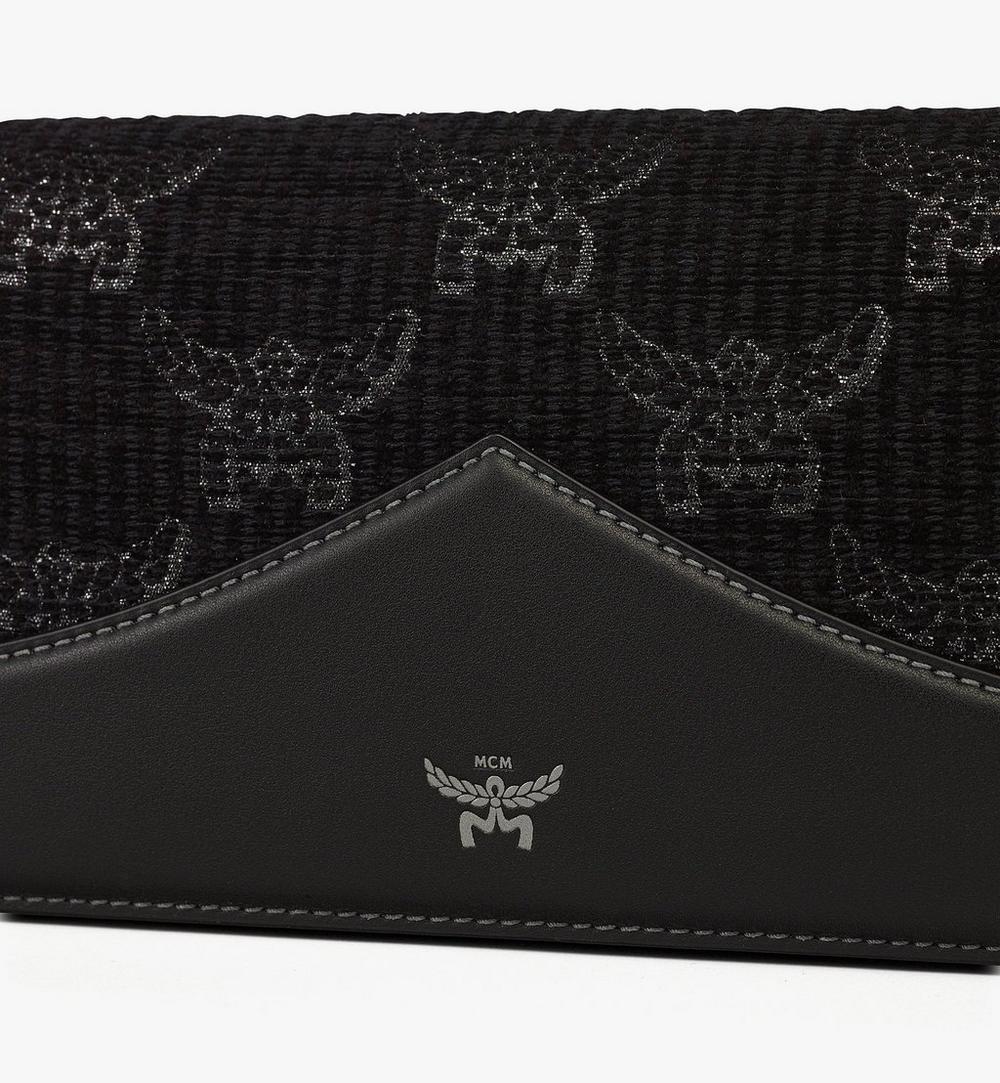 MCM Diamant Clutch aus Lauretos Lurex-Jaquard