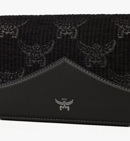 MCM Diamant Clutch aus Lauretos Lurex-Jaquard