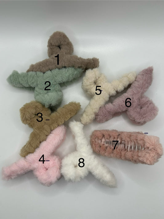 Haarklammer „flauschig“