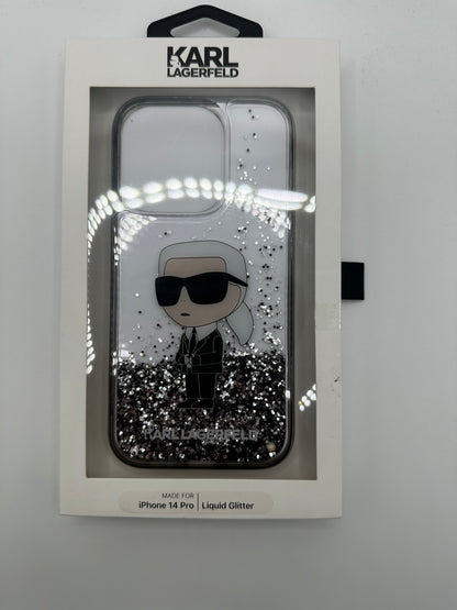 Karl Lagerfeld Handyhülle iPhone 14 Pro (liquid Glitter)