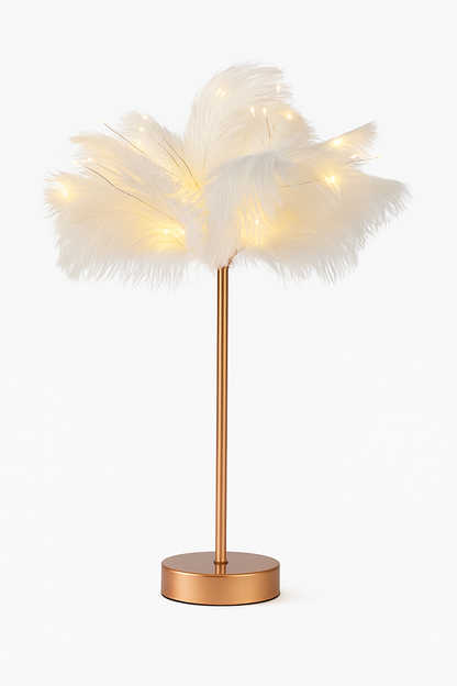 LED Lampe „Federn“ OHNE STROMKABEL - NUR MIT BATTERIE „Supersale“