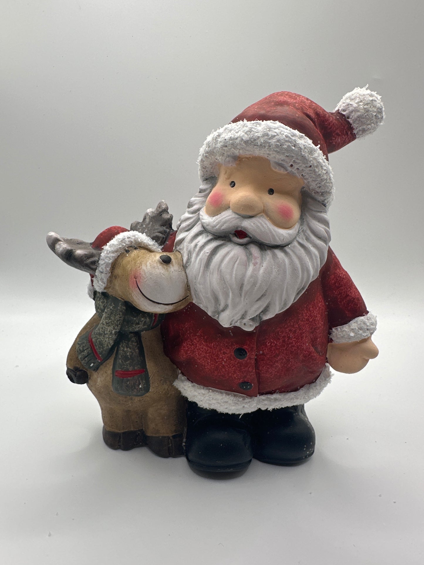 Weihnachtsmann mit Elch
