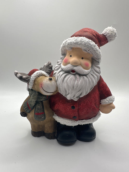 Weihnachtsmann mit Elch