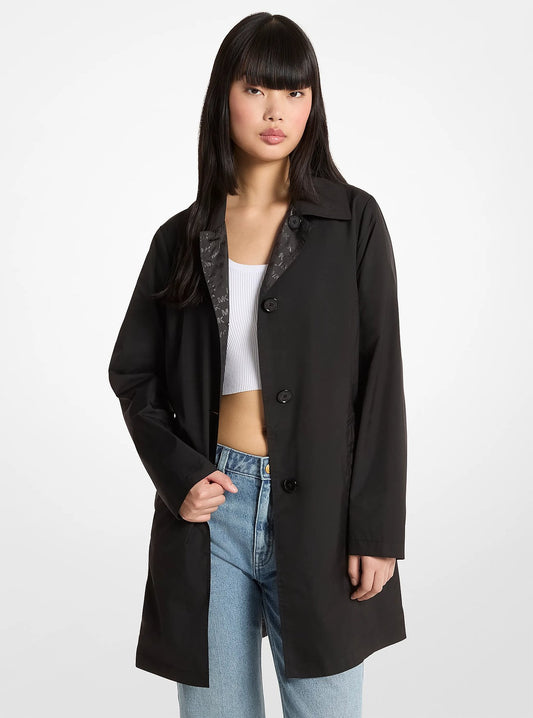 Michael Kors Wendbarer Trenchcoat mit Logoprint M