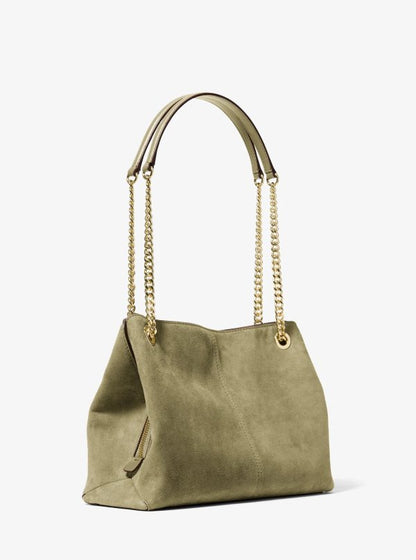 Michael Kors Wildleder Schultertasche „Christina“