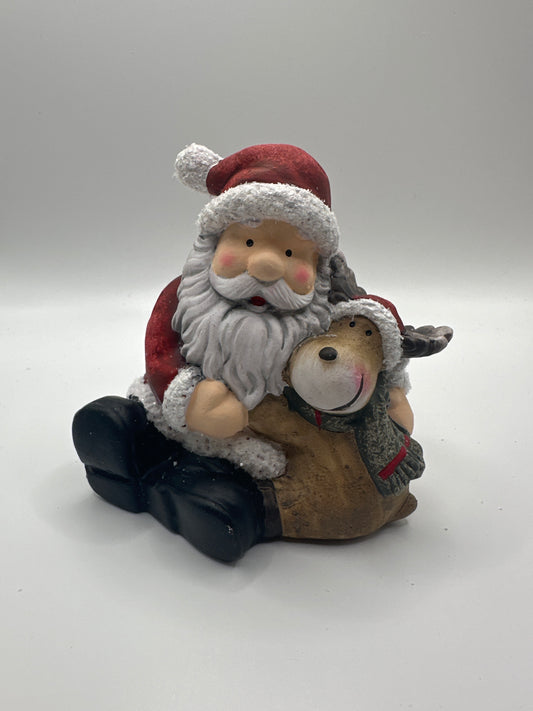 Weihnachtsmann mit Elch