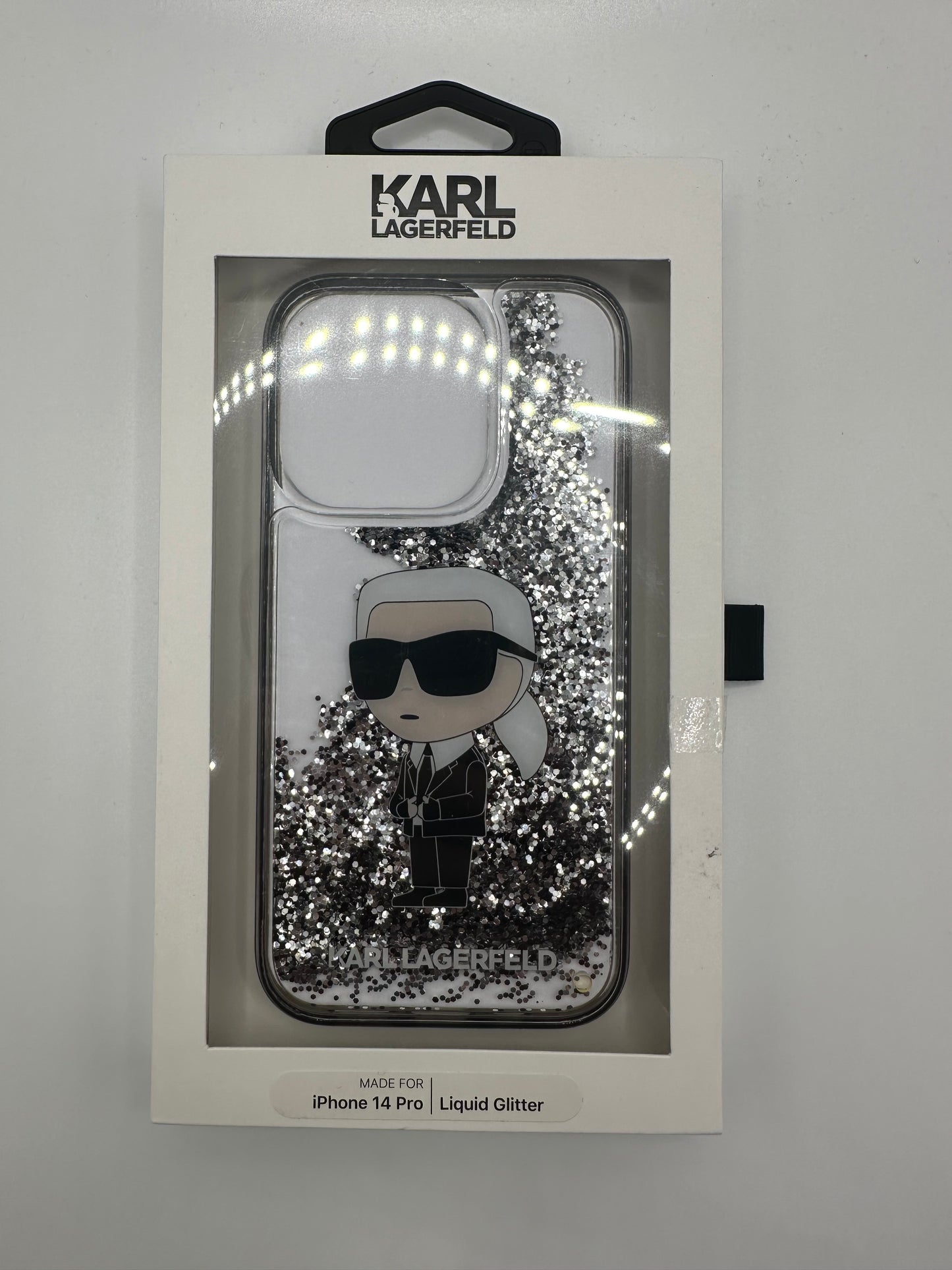 Karl Lagerfeld Handyhülle iPhone 14 Pro (liquid Glitter)