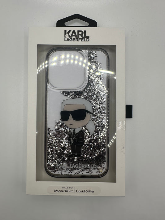 Karl Lagerfeld Handyhülle iPhone 14 Pro (liquid Glitter)
