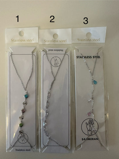 Handkette Edelstahl Silber
