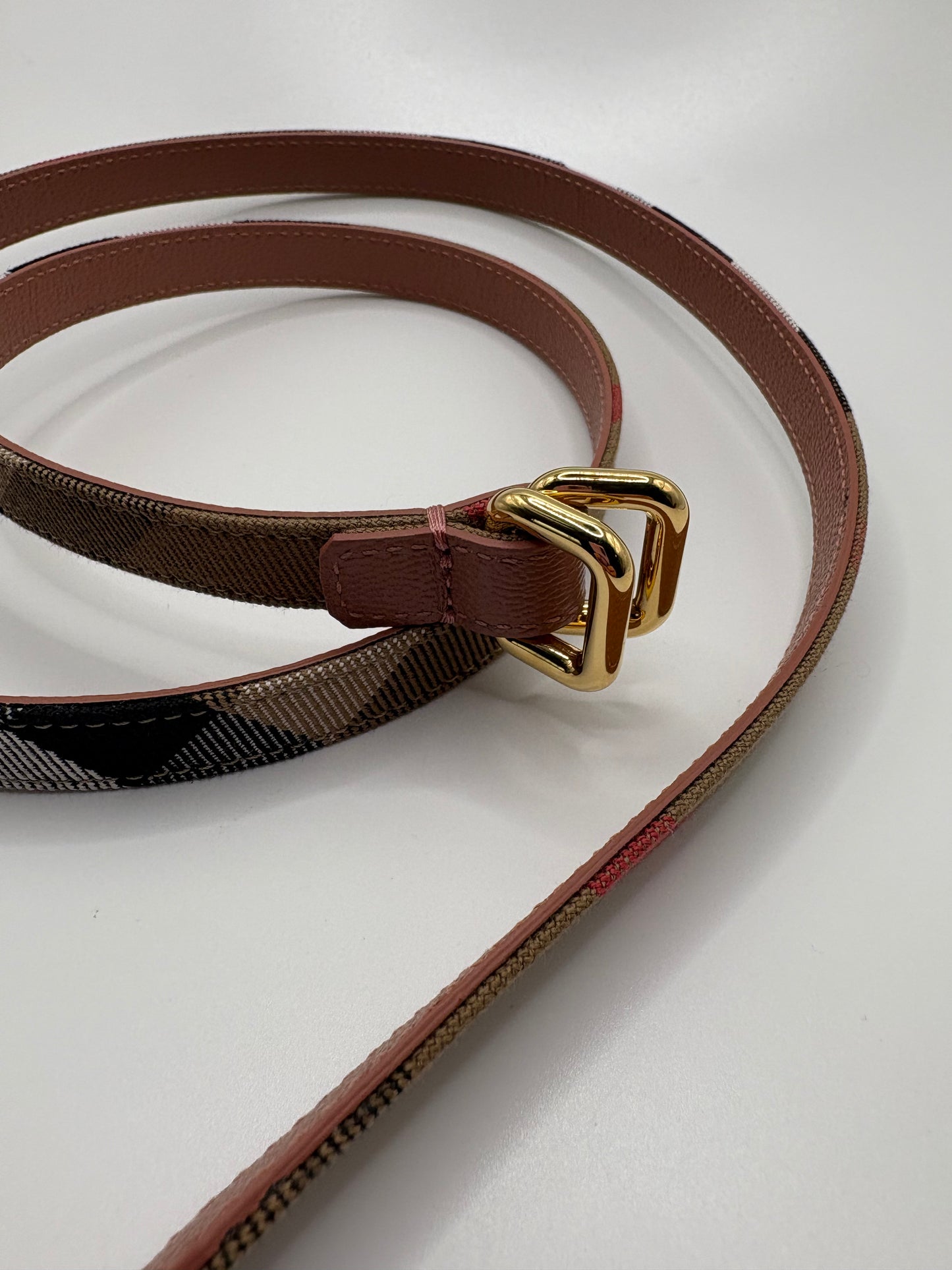 Burberry rosé Wendegürtel / Taillengürtel 1,5 cm breit Größe M (99 cm)