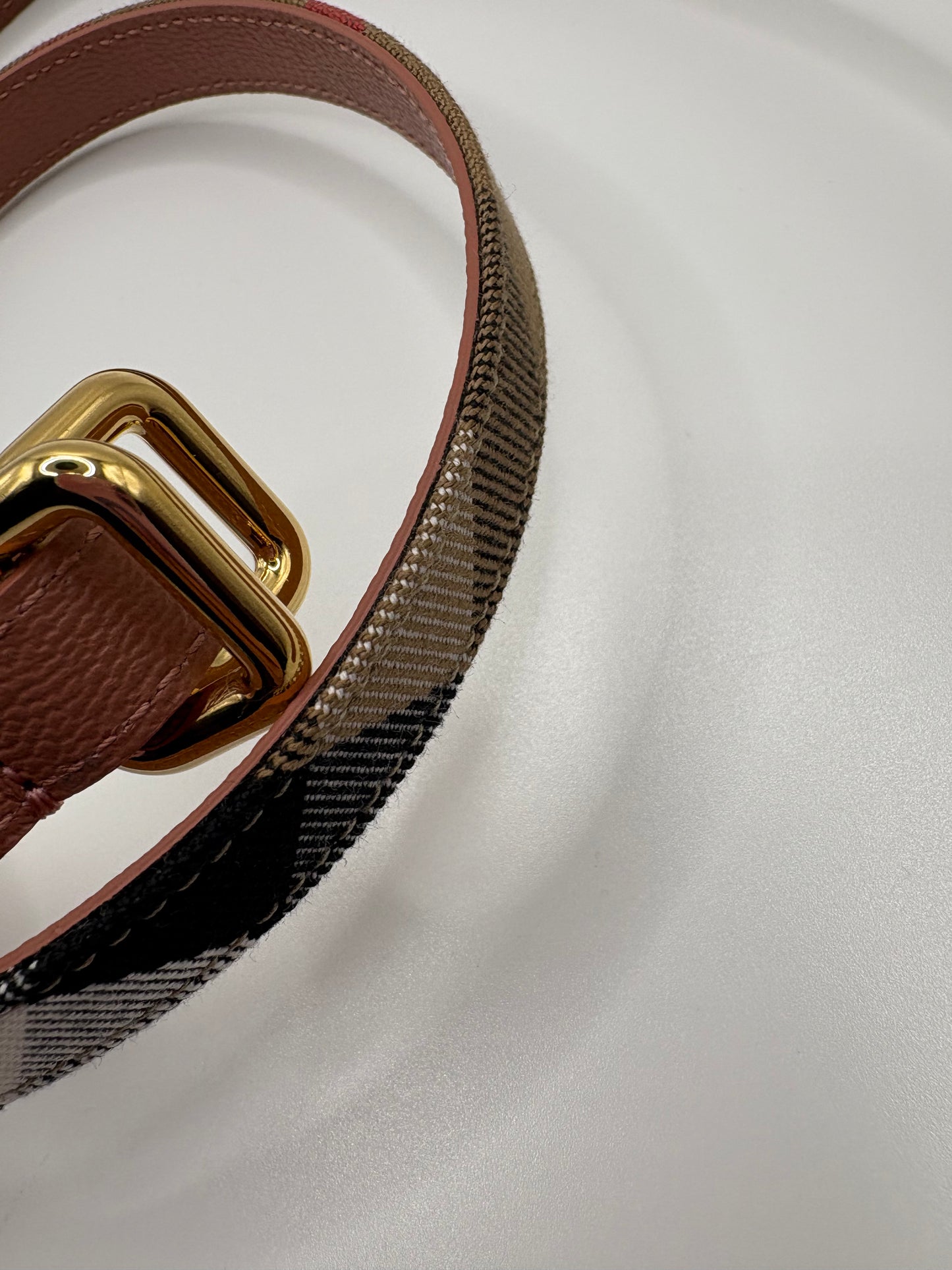 Burberry rosé Wendegürtel / Taillengürtel 1,5 cm breit Größe M (99 cm)