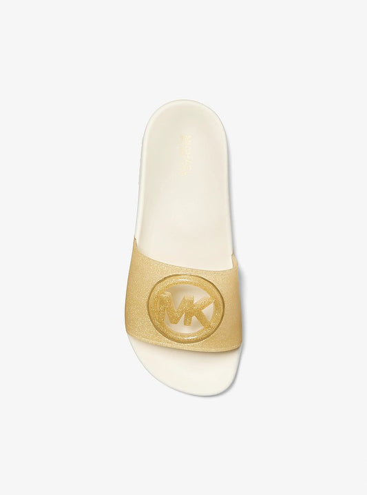 Michael Kors Glitzerverzierte PVC-Pantolette