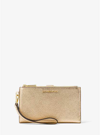 Michael Kors Doppelzipp Portmonee in Pale Gold