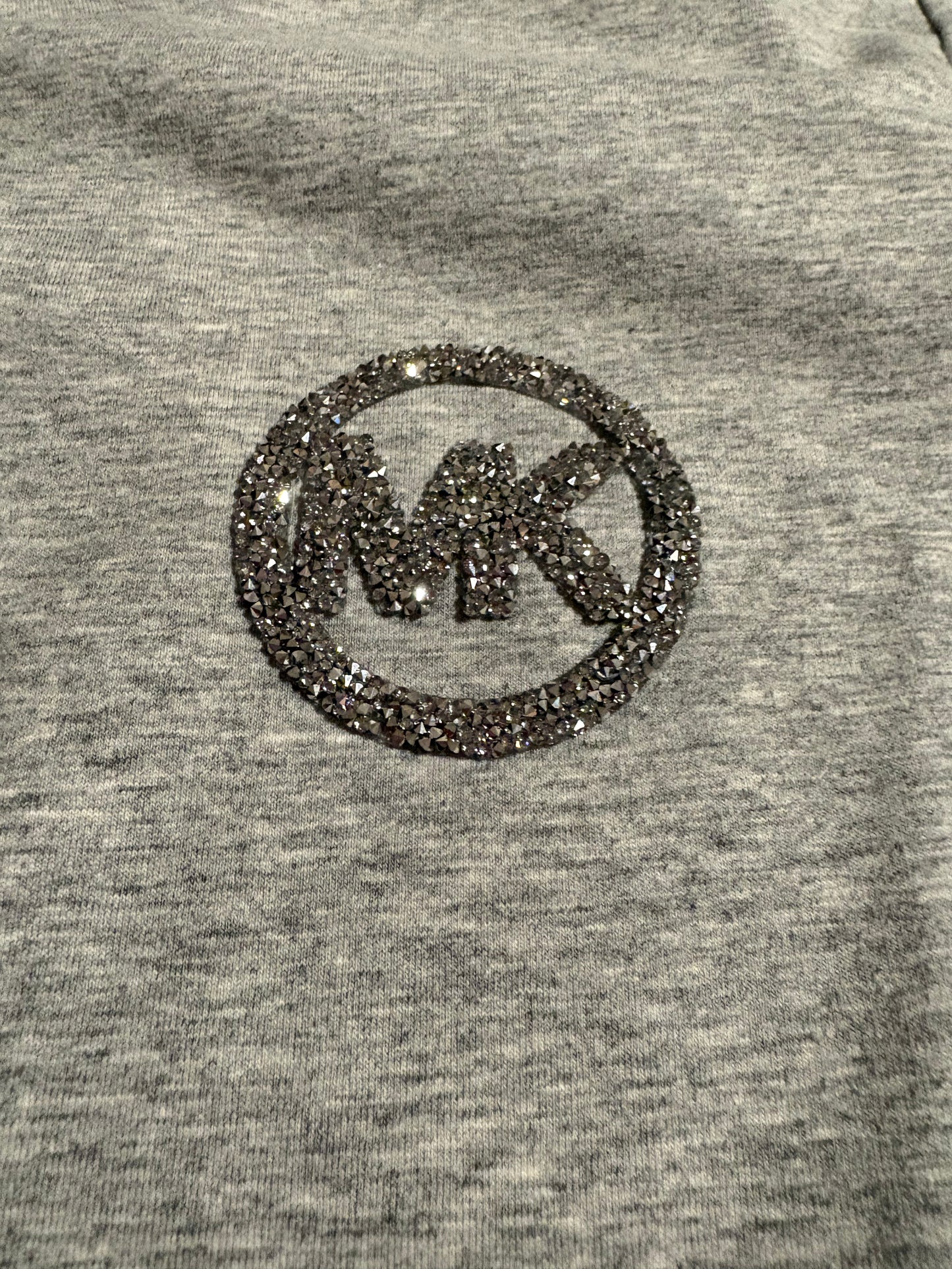 Michael Kors T-Shirt aus Stretch-Baumwolljersey mit Logoverzierung