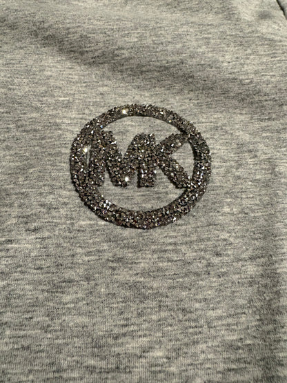 Michael Kors T-Shirt aus Stretch-Baumwolljersey mit Logoverzierung