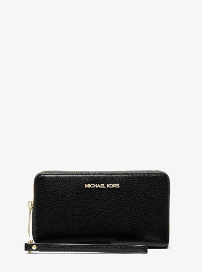 Michael Kors Portmonee mit goldenen Details und Handgelenkschlaufe