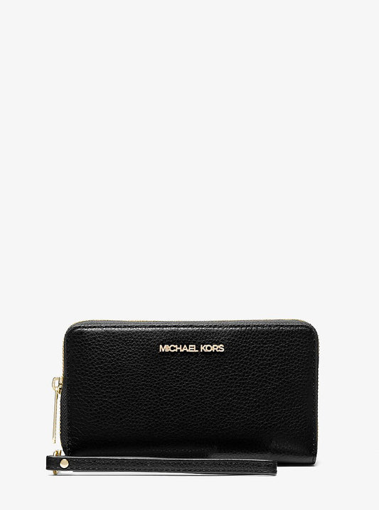 Michael Kors Portmonee mit goldenen Details und Handgelenkschlaufe